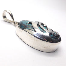 Load image into Gallery viewer, Pendant Shattuckite Oval Cab |  925 Sterling Silver | Surfer&#39;s Wave Pattern in Silver breaking over |  Genuine Gems from Crystal Heart Melbourne Australia since 1986