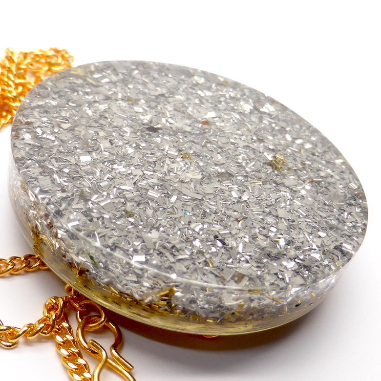 Orgone or Orgonite  Pendant | Chakra Mandala with 6 pointed Star | Contains 7 chakra stones | Energise, unblock, confidence, connection | Clear and balance all your energy | Genuine Gems from Crystal Heart Australia since 1986