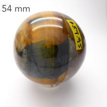 Load image into Gallery viewer, Tiger Eye Crystal Sphere | Golden with bandings  of Blue Tiger eye or Hematite | Focus Mental Strength | Study | Genuine Gems from Crystal Heart Melbourne Australia since 1986