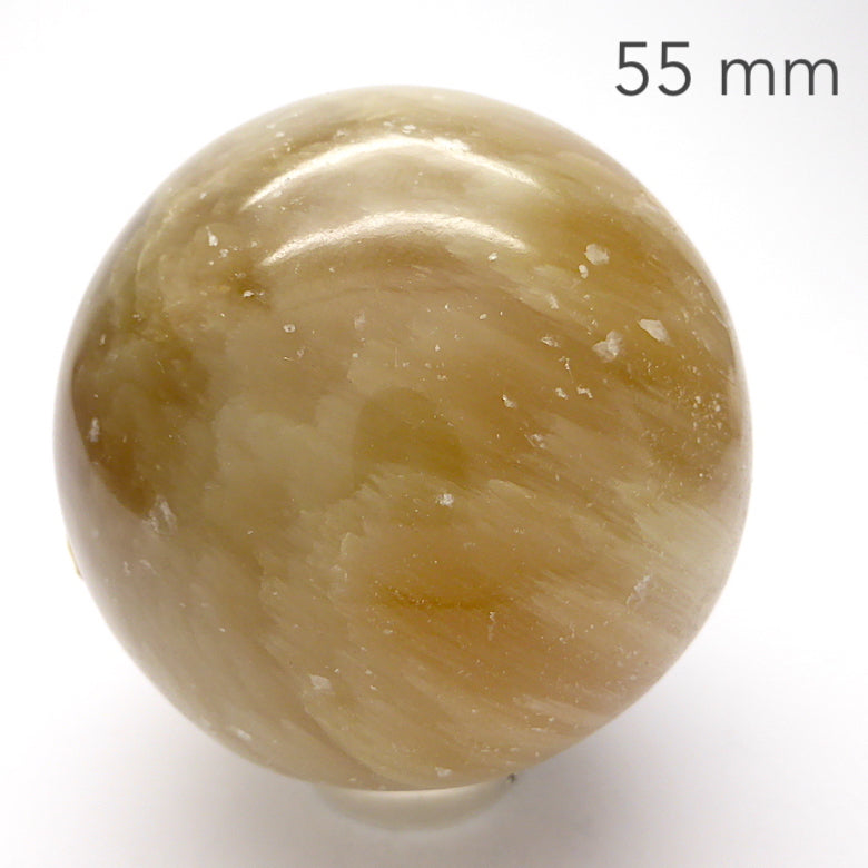 Cat's Eye Chrysoberyl Crystal Sphere | Protection | Deep Thought | Positive | Calm | Genuine Gems from Crystal Heart Melbourne Australia since 1986
