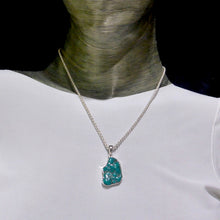 Load image into Gallery viewer, Turquoise Pendant | Part Polished Slim Nugget | Arizona, Sleeping Beauty Mine | 925 Sterling Silver | Genuine Gems from Crystal Heart Melbourne since 1986