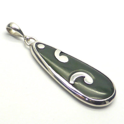 New Zealand Nephrite Jade Pendant | Pounamu | Traditional Maori | Genuine Gems from Crystal Heart Melbourne Australia since 1986