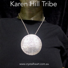 Load image into Gallery viewer, Karen Hill Tribe Silver Pendant | 99% pure Silver | Authentic traditional design and craftsmanship | Crystal Heart Melbourne Australia since 1986