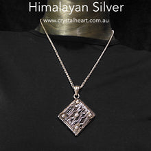 Load image into Gallery viewer, Himalayan Pendant | 925 Sterling Silver Wire Wrap | Diamond Shape | Heavy | Authentic traditional design and craftsmanship | Crystal Heart Melbourne Australia since 1986