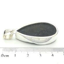 Load image into Gallery viewer, Black Tourmaline Pendant | Natural uncut raw crystal  | Bezel set | Open Back | 925 Sterling Silver | Intricate Silver Detail | Star Stone for Virgo Gemini Libra Taurus | Genuine Gems from Crystal Heart Melbourne Australia since 1986