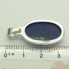 Load image into Gallery viewer, Lapis Lazuli Raw Druzy Pendant  | 925 Sterling Silver | Natural stone deep blue spangled with Gold Pyrites | Sagittarius Libra Taurus Capricorn | Meditation | Mindfulness | Inner Truth | Genuine Gems from Crystal Heart Melbourne Australia since 1986