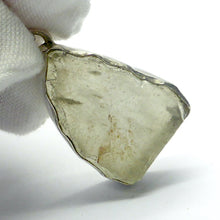 Load image into Gallery viewer, Authentic Raw Natural Libyan Gold Tektite Pendant | AKA Libyan Glass | 925 Sterling Silver | Open Back | Light Golden Shade | Golden Healing Light | Universal Healing | Genuine Gems from Crystal Heart Australia since 1986