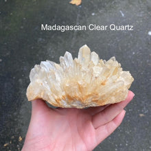 Load image into Gallery viewer, Large Clear Quartz Cluster | Madagascan Clear Quartz Cluster  | Inspiration | Crown Chakra  | Genuine Gems from Crystal Heart Melbourne Australia since 1986