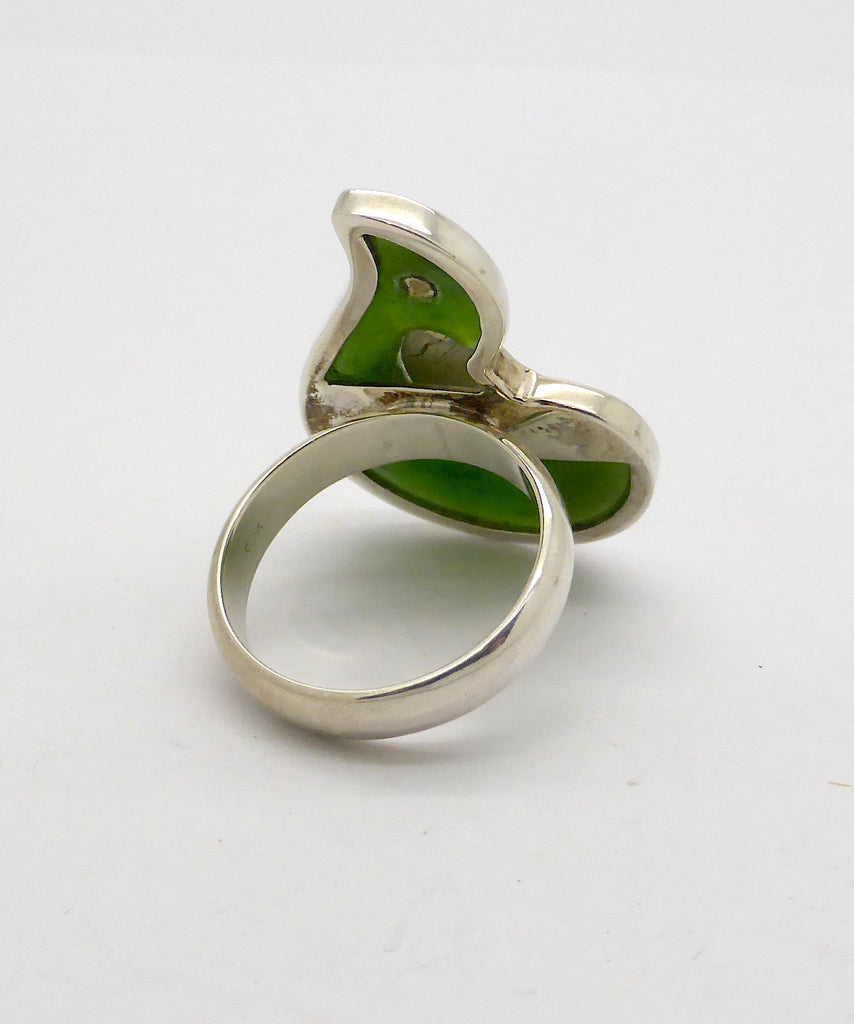 Jade Ring, New Zealand Nephrite, 925 Silver kt