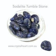 Load image into Gallery viewer, Sodalite tumble | Stone to open your third eye &amp; psychic communication |  Tumble Stone | Pocket Healing | Crystal Heart |