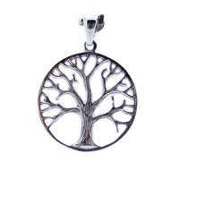 Load image into Gallery viewer, Tree Pendant | 925 Sterling Silver | Winter Tree in Silver Circle | Reveals the grace and inner strength that&#39;s hidden by Summer&#39;s foliage | Lovely detail even showing the bark on the Tree | Crystal Heart Melbourne Australia since 1986