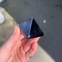 Load image into Gallery viewer, Obsidian Crystal Pyramid | Protective | Grounding | Connection to unresolved emotions |  | Genuine Gems from Crystal Heart Melbourne since 1986