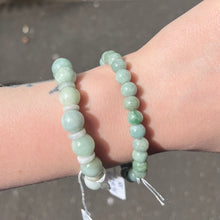 Load image into Gallery viewer, Jade Stretch Bead Bracelet | Luck | Vitality | Optimism | Confidence | Health | Prosperity | Crystal Heart Melbourne Australia since 1986