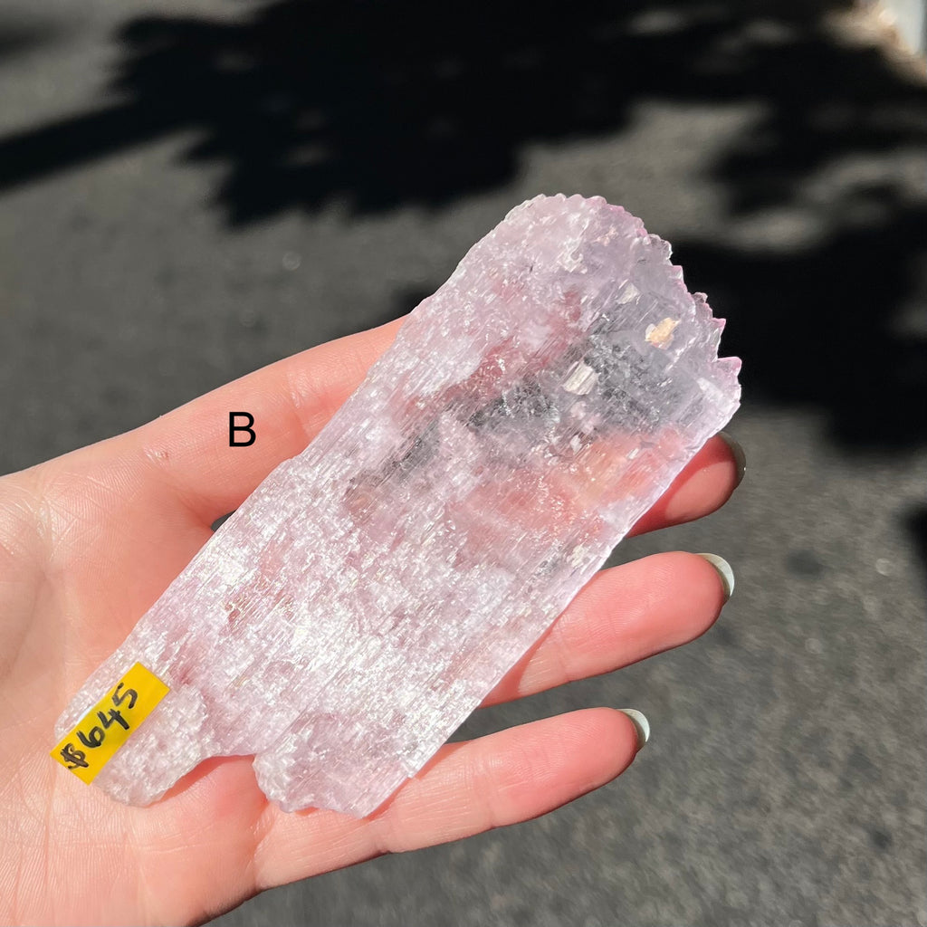 Kunzite Natural Crystal | Gem Quality | Excellent Clarity & Color | Natural terminations | Wisdom of the Heart | Taurus Scorpio Leo | Crystal heart Melbourne Australia since 1986