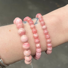 Load image into Gallery viewer, Elastic Stretch Bracelet | Rhodochrosite Beads | Gemstone | Love | Compassion | Open Heart | Fair Trade | Genuine Gems from Crystal Heart Melbourne Australia since 1986