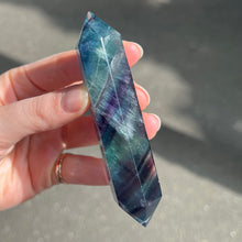 Load image into Gallery viewer, Rainbow Fluorite Generator | natural crystal gemstone | Capricorn Pisces Star Stone | Genuine Gemstone | Crystal Heart Melbourne since 1986