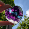 Fluorite Collection |  Genuine Crystals | Rainbow Blue Green | Heart Carvings | Clarity | Reduce Anxiety | Crystal Heart Melbourne Australia 
