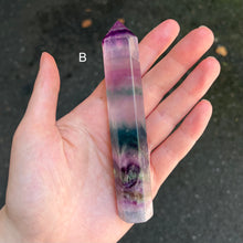 Load image into Gallery viewer, Rainbow Fluorite Generator | natural crystal gemstone | Capricorn Pisces Star Stone | Genuine Gemstone | Crystal Heart Melbourne since 1986