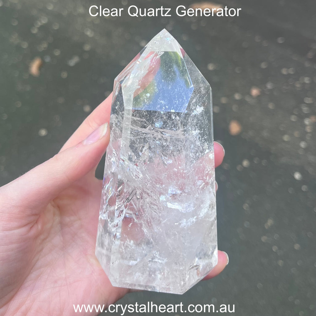 Clear Quartz Cluster | Healing Tool | Generator | Clarity of mind | Inspiration | Crown Chakra  | Genuine Gems from Crystal Heart Melbourne Australia since 1986