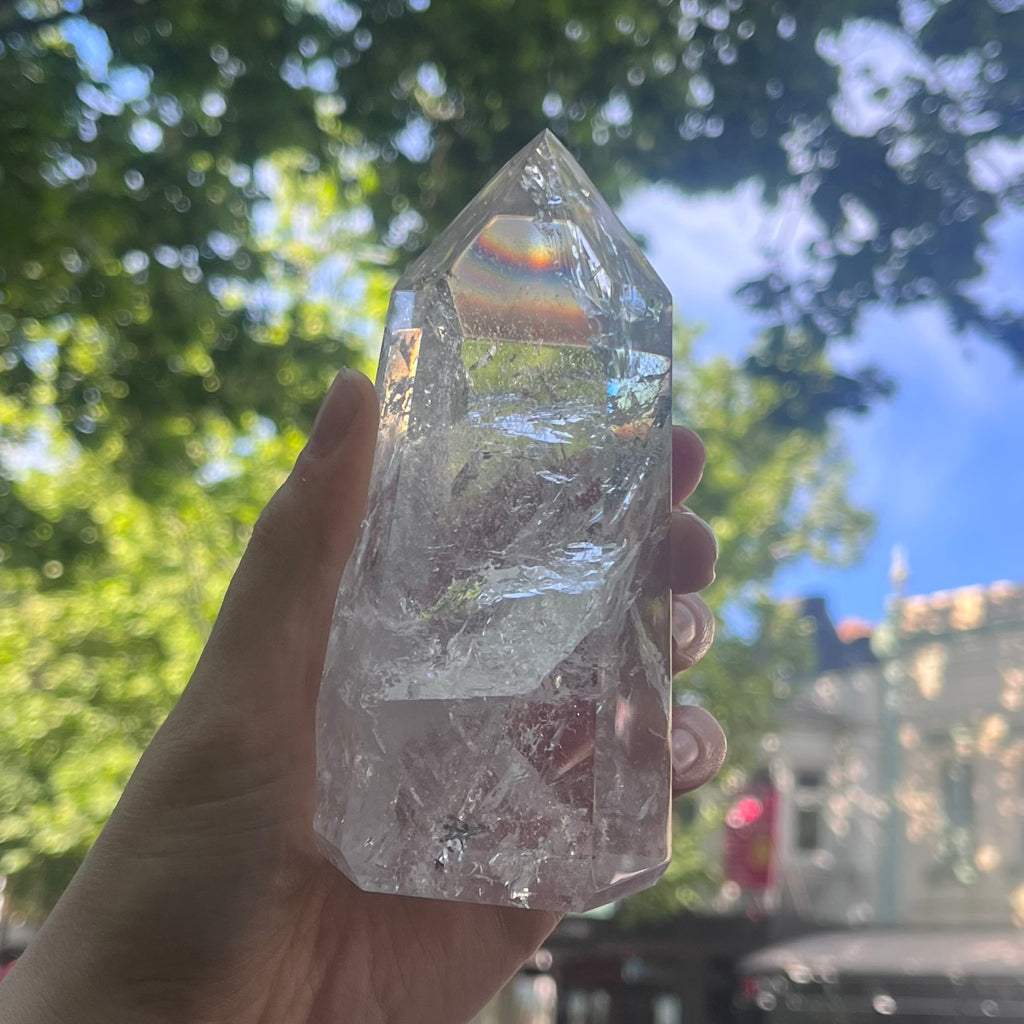 Clear Quartz Cluster | Healing Tool | Generator | Clarity of mind | Inspiration | Crown Chakra  | Genuine Gems from Crystal Heart Melbourne Australia since 1986