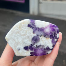 Load image into Gallery viewer, A Grade Amethyst Generator  | Natural point | Polished Top and Side Faces | Cut base so it stands up for meditation | Amethyst is the Spiritual Stone ~ Balancing and Purifying energies and much more | Genuine Gems from Crystal Heart Melbourne Australia since 1986