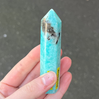 Amazonite  Generator | Genuine Stone | Single Point | Energy or physical healing Tool | Crystal Heart Melbourne Australia since 1986