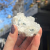 Apophyllite White Druzy Cluster | Translucent Cluster of authentic gemstone crystals | Open Heart Higher Wisdom | Genuine Gems from Crystal Heart Melbourne Australia since 1986 | Apophylite