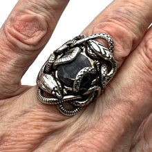 Load image into Gallery viewer, Sapphire Snake Ring 925 Sterling Silver