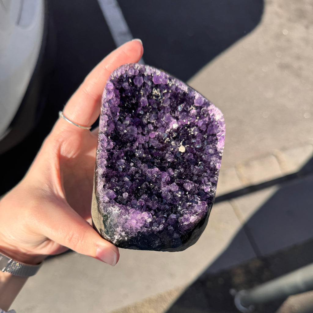 Amethyst Cluster |  ~ Balancing and Purifying energies and much more | Meditation | Protection | Third Eye Chakra | Genuine Gems from Crystal Heart Melbourne Australia since 1986