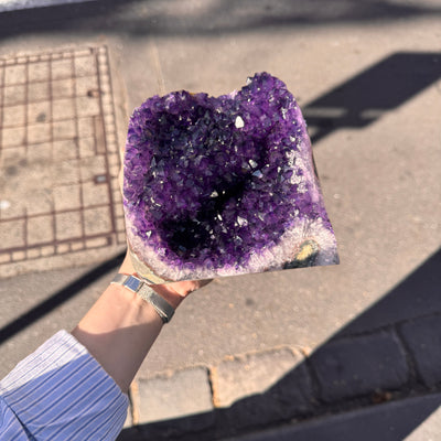 Amethyst Cluster |  ~ Balancing and Purifying energies and much more | Meditation | Protection | Third Eye Chakra | Genuine Gems from Crystal Heart Melbourne Australia since 1986