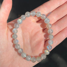 Load image into Gallery viewer, Stretch Bracelet with Labradorite Beads | Fair Trade | Strong Elastic | Shadow Work | Positive Energy | Inner Magic | Genuine Gems from Crystal Heart Melbourne Australia since 1986