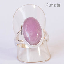 Load image into Gallery viewer, Kunzite Ring | Oval Cabochon | Good colour reasonable Translucency | 925 Sterling Silver | Bezel Set | US Size 7 | AUS Size N1/2 | Wisdom of the Heart | Taurus Scorpio Leo | Genuine Gems from Crystal heart Melbourne Australia since 1986  Kunzite Ring | Oval Cabochon | Perfect Pink | Some tranclucense | 925 Sterling Silver | Bezel Set | US Size 7.25 | AUS Size O | Wisdom of the Heart | Taurus Scorpio Leo | Genuine Gems from Crystal heart Melbourne Australia since 1986  