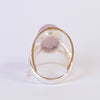 Kunzite Ring | Oval Cabochon | Good colour reasonable Translucency | 925 Sterling Silver | Bezel Set | US Size 7 | AUS Size N1/2 | Wisdom of the Heart | Taurus Scorpio Leo | Genuine Gems from Crystal heart Melbourne Australia since 1986  