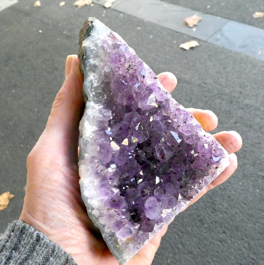 Natural Amethyst Crystal Cluster Bookends | Nice Purple |  The Spiritual Stone | Peace Harmony Meditation  | Purifying Energy | Genuine Gems from Crystal Heart Melbourne Australia since 1986