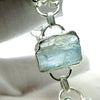 Aquamarine Raw Nuggets Bracelet with Faceted Blue Topaz | Good Colour and Translucency | Adjustable length | Genuine Gems from Crystal Heart Australia since 1986