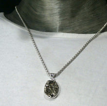 Load image into Gallery viewer, Peruvian Pyrites Cluster Pendant | AKA Fools Gold | 925 Silver | Well formed Golden Natural Crystals | Heart Shield Protection | Prosperity | Practical Intuition | Genuine Gemstones from Crystal Heart Melbourne since 1986