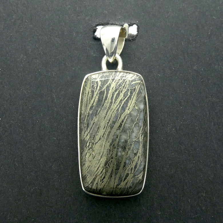 Feather Pyrites Pendant | Organic pseudomprphs | 925 Sterling Silver | Shamanic Journey | Protection | Relaxation | Inner Healing | Genuine Gemstones from Crystal Heart Melbourne since 1986