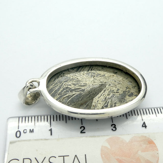 Feather Pyrites Pendant | Organic pseudomprphs | 925 Sterling Silver | Shamanic Journey | Protection | Relaxation | Inner Healing | Genuine Gemstones from Crystal Heart Melbourne since 1986