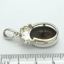 Load image into Gallery viewer, Pendant Smoky Quartz  | Mellow dark honey | Faceted Oval | 925 Sterling Silver | Base Chakra | Physical and emotional harmony and balance | Sagittarius Capricorn stone | Genuine Gems from Crystal Heart Melbourne Australia since 1986