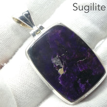 Load image into Gallery viewer, Sugilite Pendant | Rich Purple Oblong Cabochon | 925 Sterling Silver | Genuine S. African Natural Stone | Activate Spiritual Vision | Genuine Gems from Crystal Heart Melbourne Australia since 1986 | AKA Allura or Royal Azel