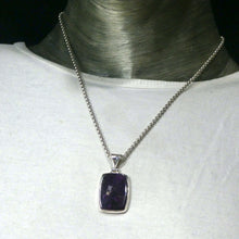 Load image into Gallery viewer, Sugilite Pendant | Rich Purple Oblong Cabochon | 925 Sterling Silver | Genuine S. African Natural Stone | Activate Spiritual Vision | Genuine Gems from Crystal Heart Melbourne Australia since 1986 | AKA Allura or Royal Azel