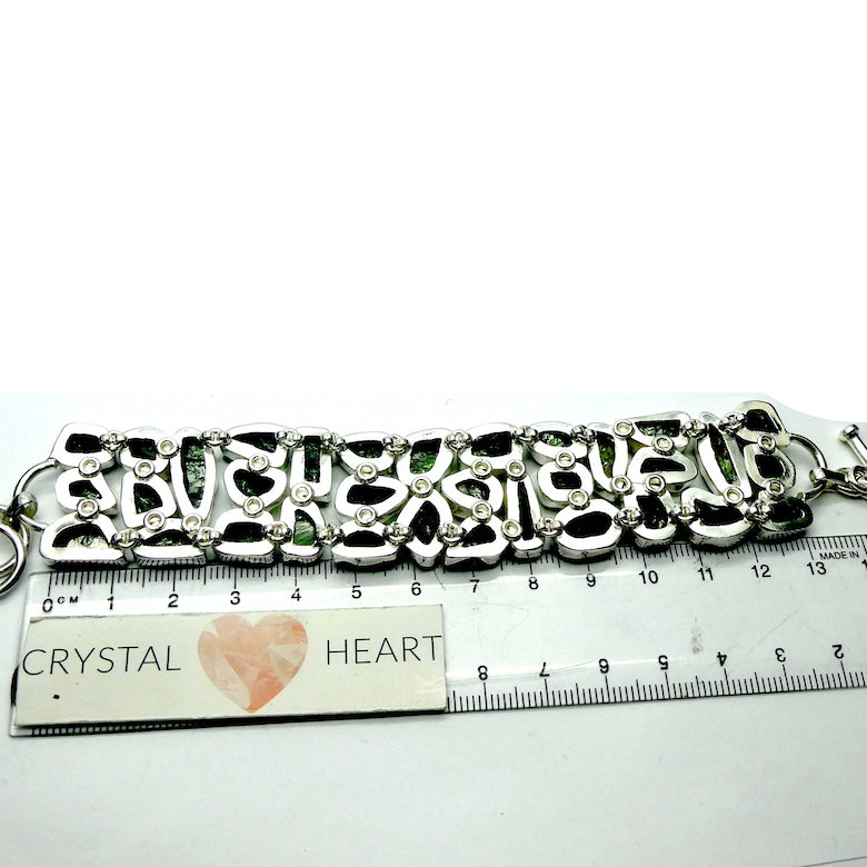 Chrome Diopside Gemstone Bracelet | Raw Nuggets | Vibrant Green | Adustable length | Genuine Gemstones from Crystal Heart Melbourne Australia since 1986