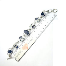 Load image into Gallery viewer, Tanzanite and Blue Topaz Bracelet | Raw gem quality nuggets | Adjustable length | Genuine Gemstones from Crystal Heart Melbourne Australia since 1986
