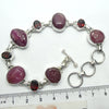 Ruby and Red Garnet Gemstone Bracelet | Raw Nuggets | Faceted Garnets | Vibrant Color | Excellent Quality | Adustable length | Genuine Gemstones from Crystal Heart Melbourne Australia since 1986