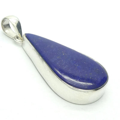 Pendentif Fait Main En Argent 925, Pyrite, Lapis-lazuli Et Jaspe - Longueur 2.5 Pouces - Neuf Sans Emballage
