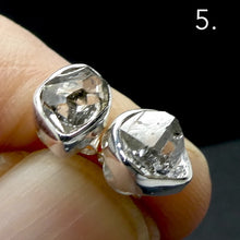 Load image into Gallery viewer, Herkimer Diamond Stud Earrings | 925 Sterling Silver | Herkimer County NY State | Genuine Gems from Crystal Heart Melbourne Australia since 1986