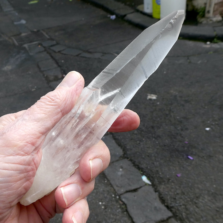 Lemurian Seed Laser Crystal | Clear Quartz Natural Point | Coded with Ancient Knowledge | Meditation | Healing | Manifestation | Clearing | Genuine Gems from Crystal Heart Melbourne Australia since 1986