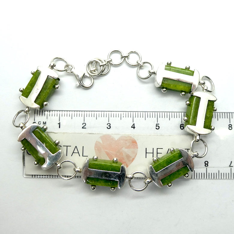 Tsavorite Green Garnet Bracelet | 925 Sterling Silver | Heart Healer | Genuine Gems from Crystal Heart Melbourne Australia since 1986