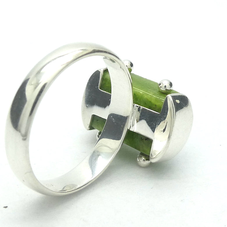 Tsavorite Green Garnet Ring| 925 Sterling Silver | Heart Healer | US Ring Size 8.25 | AUS Size Q | Genuine Gems from Crystal Heart Melbourne Australia since 1986