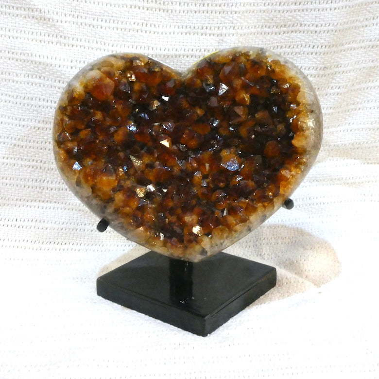 Citrine Cluster Perfect Heart | Abundance |  positivity  | Prosperity | Impervious to negative energy | Genuine Gems from Crystal Heart Melbourne Australia since 1986